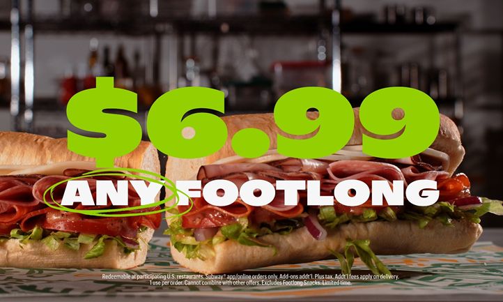 Subway Makes Mealtime Easy with the Return of $6.99 Any Footlong