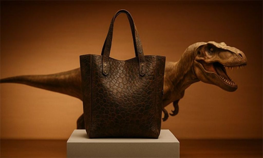 Lab-Grown T-Rex Leather Handbag Created Using Protein Found in Fossils