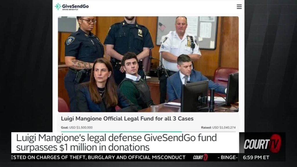 Luigi Mangione’s Legal Defense Fund Surpasses $1M in Donations