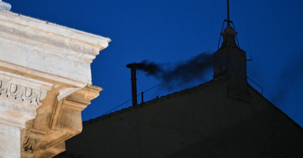 First Day Of Papal Conclave Concludes With Black Smoke