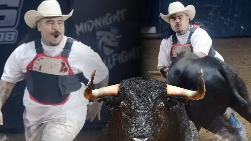 That Mexican OT Clobbered by Rodeo Bull, Belly Bruised Up in Texas