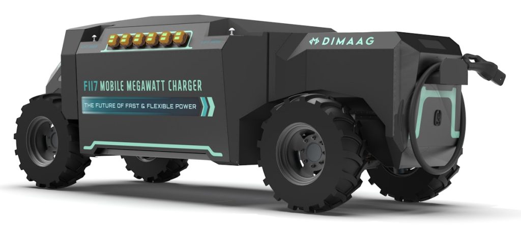 Komatsu, Dimaag Unveil 4WD Mobile Megawatt Charger for Electric Construction Equipment
