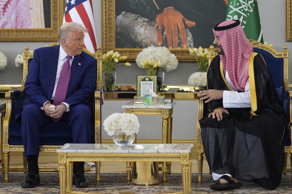 Saudi crown prince welcomes Trump to kingdom as U.S. leader begins four-day Middle East tour