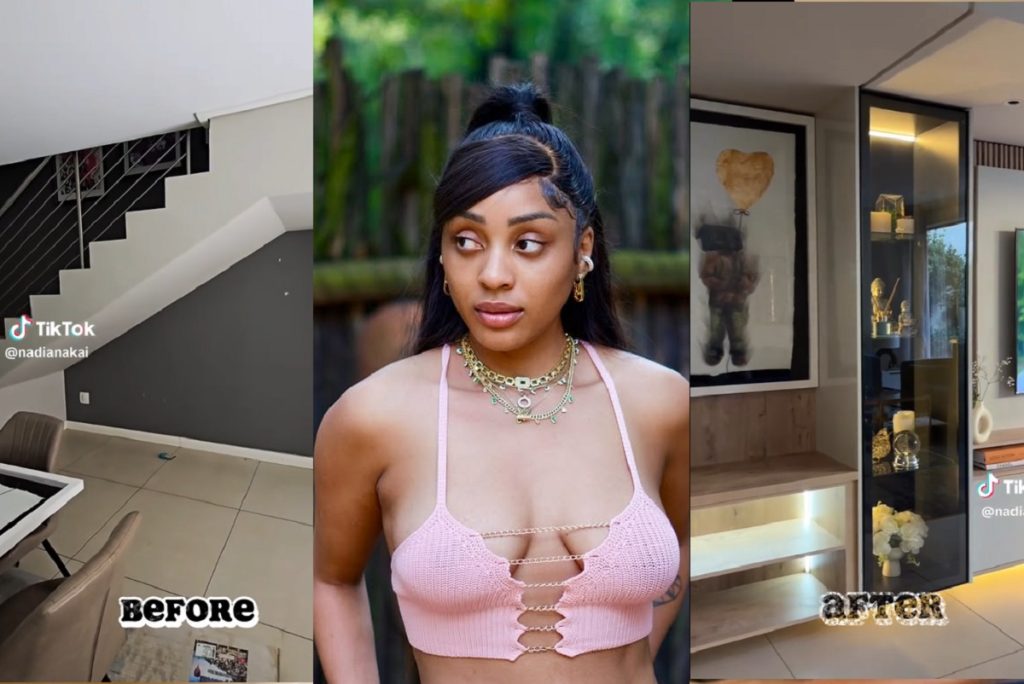 ‘Making it a home’: Nadia Nakai upgrades her house (video)