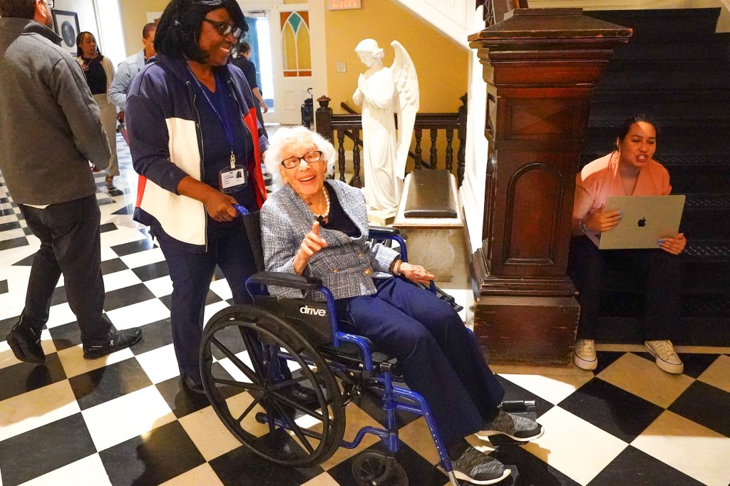 Holocaust survivor, 97, forced out of school when Nazis invaded granted ‘golden wish’ to finally go to college: ‘It felt like I grew up’