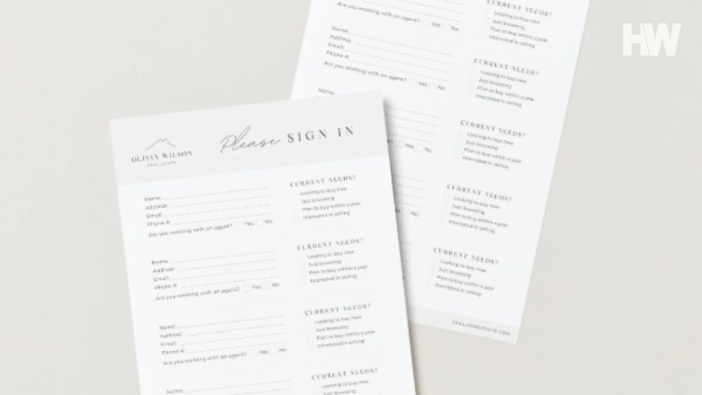 Open house sign-in sheets savvy agents are leveraging to get more leads