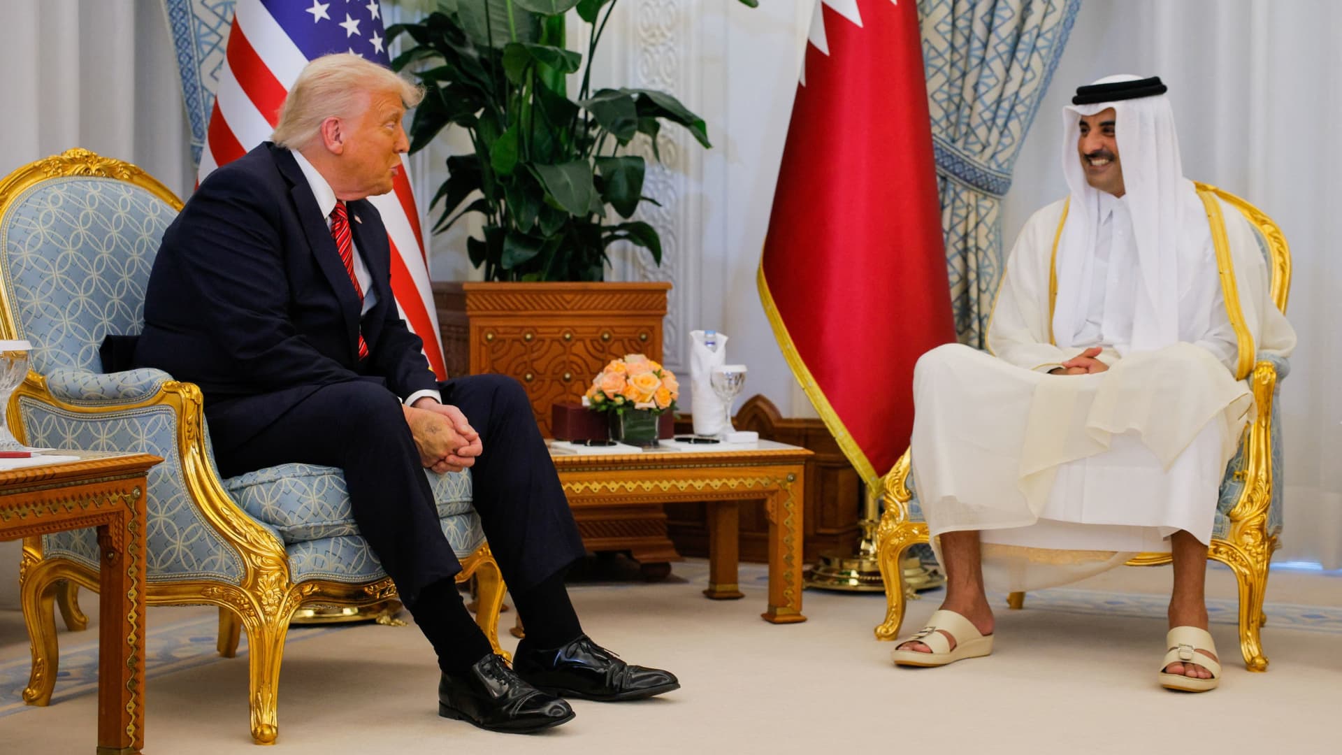 Qatari cybertrucks, elite camels and trillion-dollar vows: Why Gulf countries are going all out for Trump’s visit