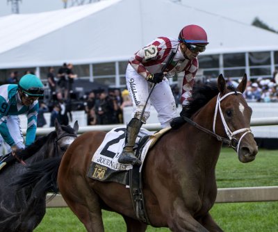 Kentucky Derby runner-up Journalism wins rough Preakness Stakes