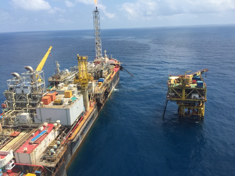 Vietnamese oil platform undergoing decommissioning catches fire