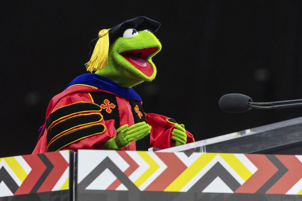 WATCH: ‘Leap together,’ Kermit the Frog’s commencement address at University of Maryland graduation