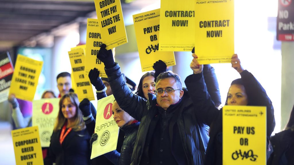 United Airlines reaches ‘industry-leading’ labor deal with flight attendants, union says
