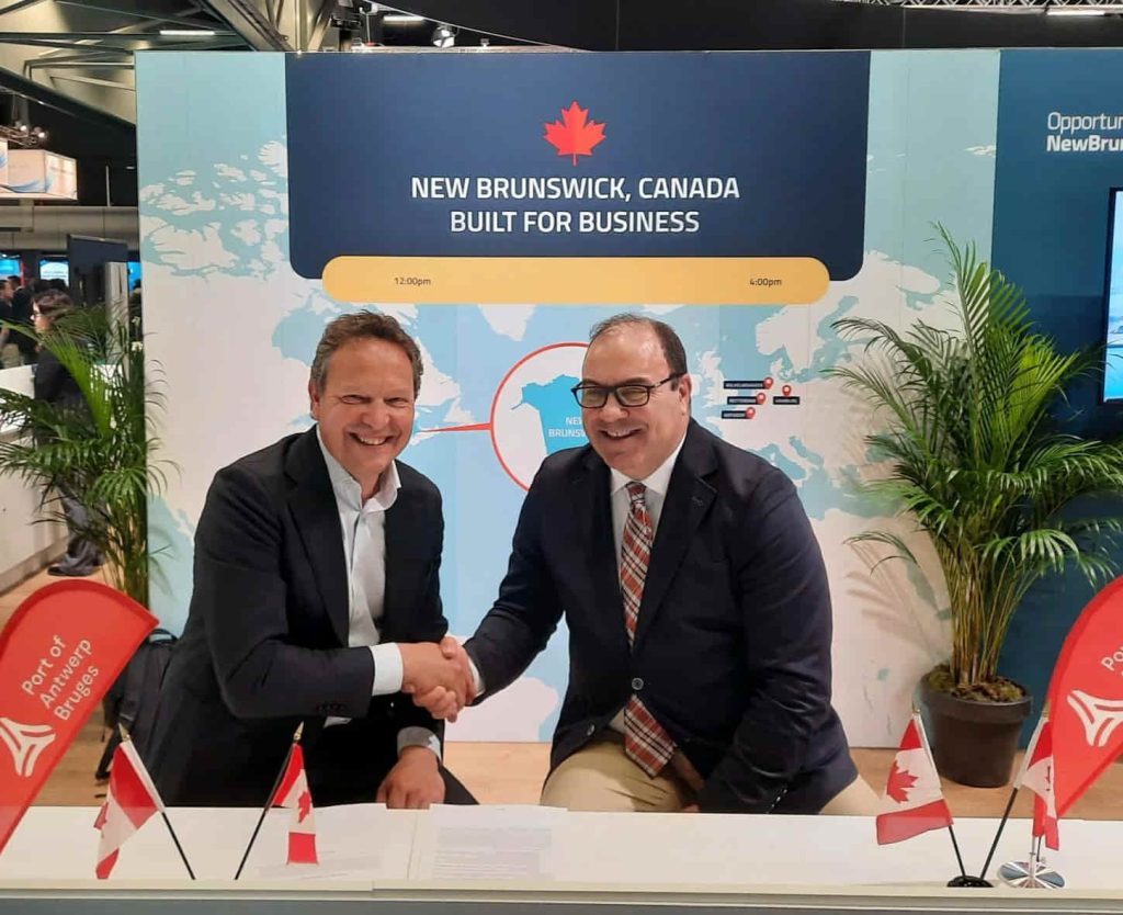 Belledune and Antwerp-Bruges ports firm up transatlantic hydrogen collaboration
