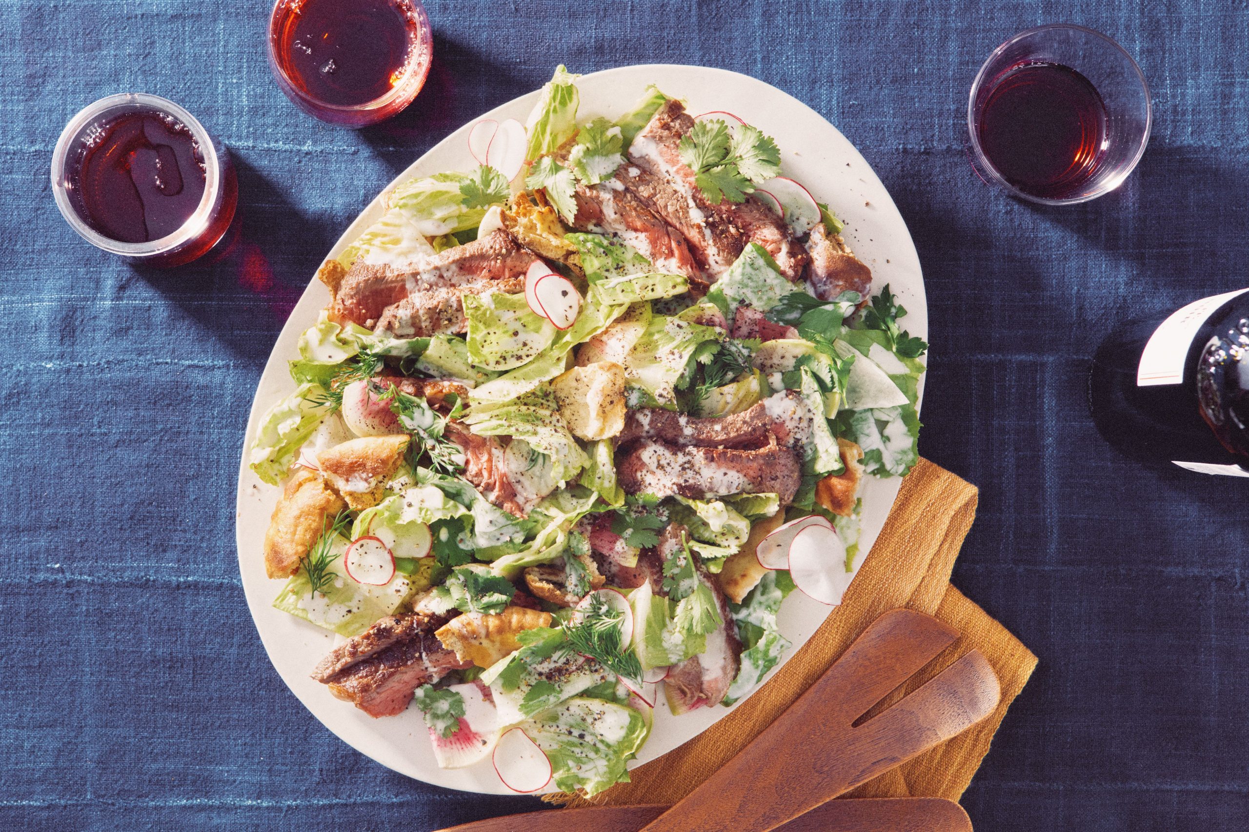 Steak Salad With Feta Dressing