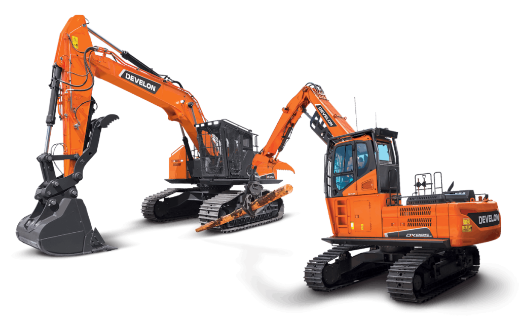 Develon Unveils Next-Generation Log Loader and Road Builder Excavators