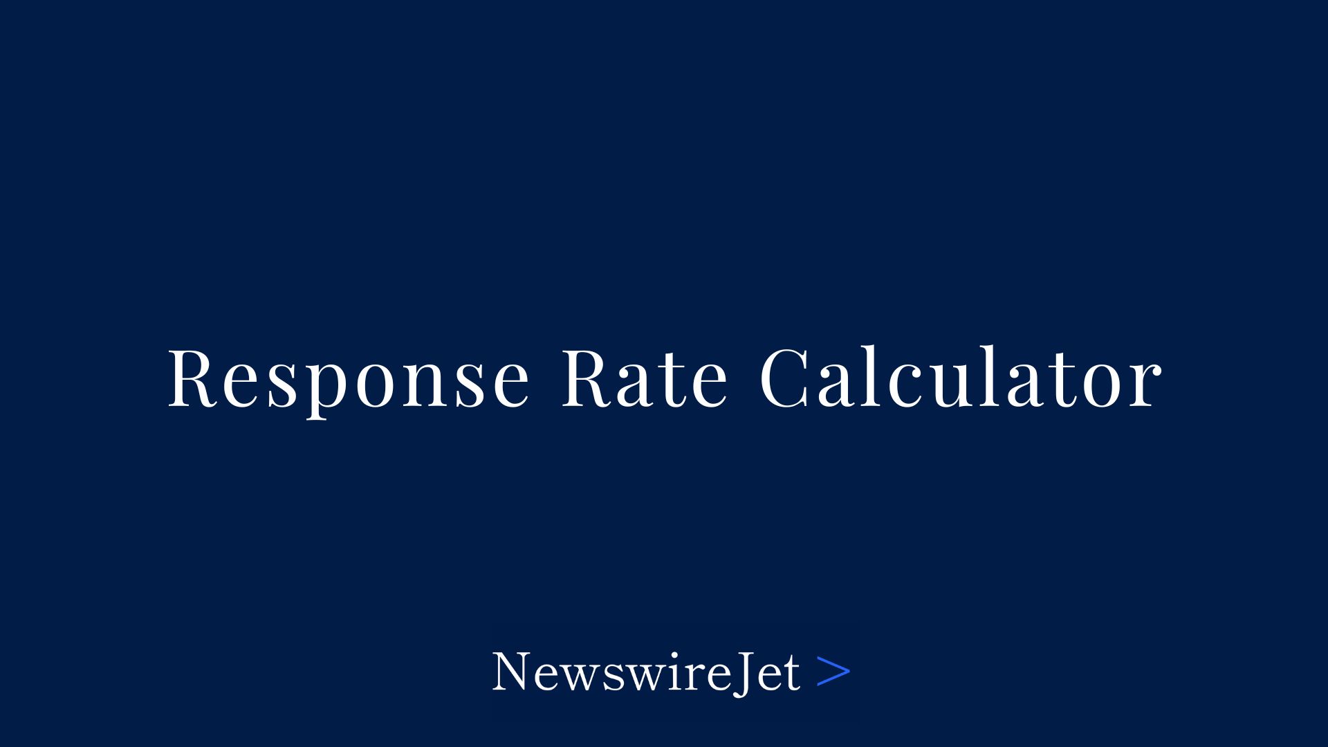 Free Response Rate Calculator